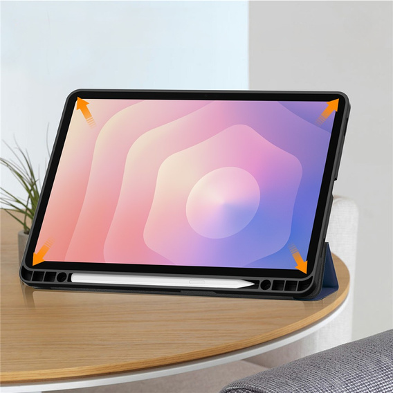 Etui do Samsung Galaxy Tab S11, Smartcase z miejscem na rysik, niebieskie