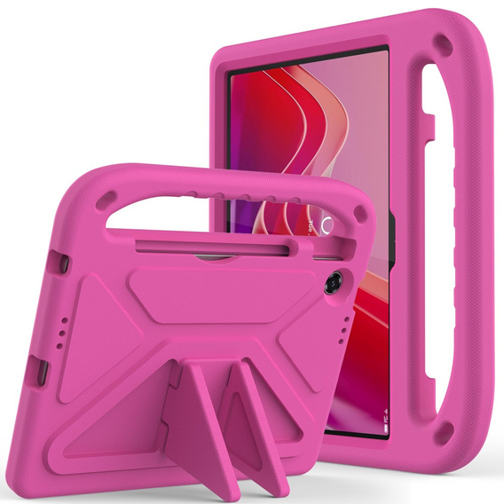 Etui dla dzieci do Lenovo Tab 10.1" TB311FU, dziecięce z uchwytem, różowe