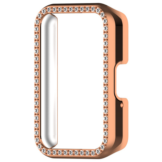 Etui z Diamentami do Samsung Galaxy Fit 3, Różowe rose gold