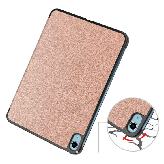 Etui do iPad 11" 2025 A16 (11 gen.) / iPad 10.9" 2022 (10 gen.), Smartcase z miejscem na rysik, różowe