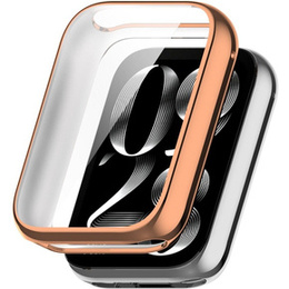 2w1 Etui z Osłoną na ekran do Xiaomi Smart Band 8 Pro, Różowe rose gold