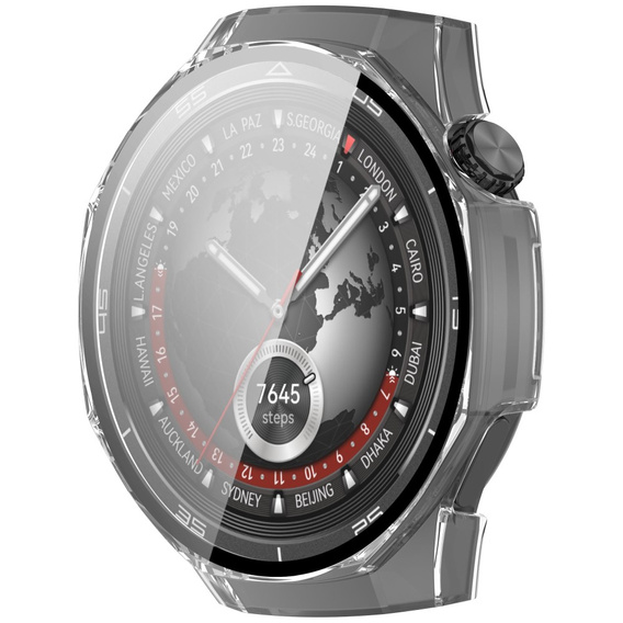 Etui do Huawei Watch GT 5 Pro 46mm, Przezroczyste + Szkło Hartowane