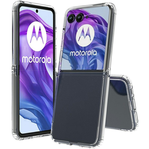 Etui TPU + Akrylowe do Motorola Razr 60 Ultra 5G, przezroczyste