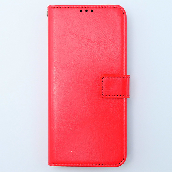 Etui z klapką do Xiaomi 13T / 13T Pro, Crazy Horse Wallet, czerwone