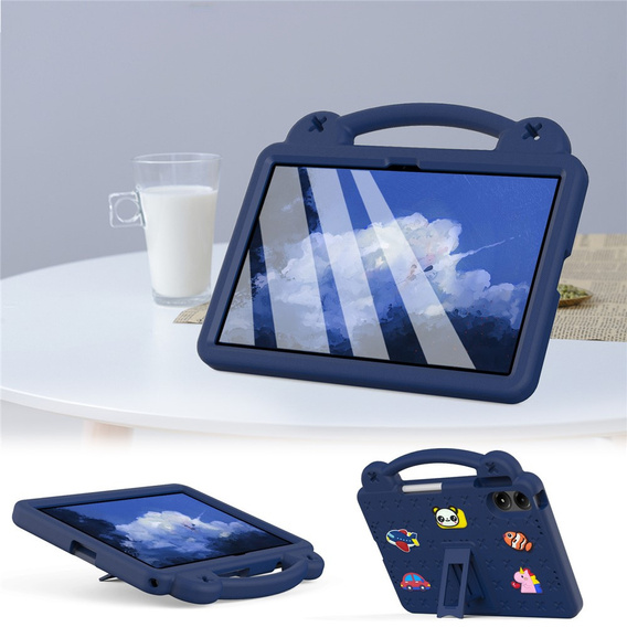 Etui do Xiaomi Redmi Pad 2 Pro, Cute Patterns, z podstawką, granatowe