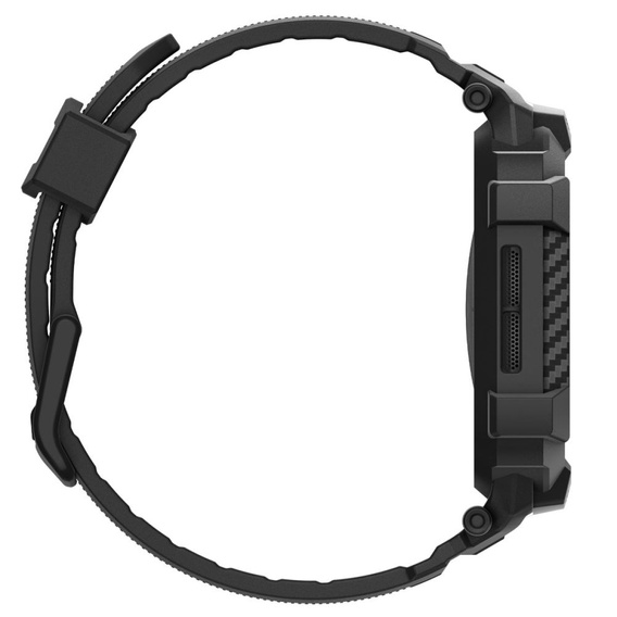 Pasek z Etui Spigen do Apple Watch 10 / 11 42mm, Rugged Armor Pro V2, Matte Black