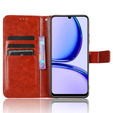 Etui z klapką do Realme Note 50, Crazy Horse Wallet, brązowe