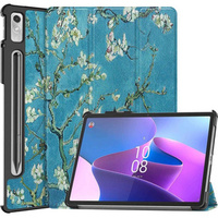 Etui do Lenovo Tab P11 Pro Gen 2 TB132FU TB132XU 11.2", Trójdzielne z miejscem na rysik, Kwiaty