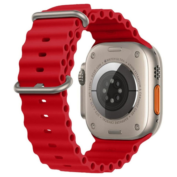Pasek Silikonowy do Apple Watch 1/2/3/4/5/6/7/8/9/10/SE 38/40/41/42mm, Czerwony