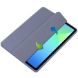 Etui do Samsung Galaxy Tab S10 FE+ Plus, Smartcase Hybrid, z miejscem na rysik, fioletowe