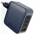 Forcell Ładowarka Sieciowa USB-A / 3x USB-C 3A GaN 100W PD QC 4.0, szara