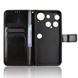 Etui z klapką do Nothing Phone 3 5G, Crazy Horse Wallet, czarne