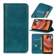 Etui z klapką do Xiaomi Redmi Note 15 Pro Plus 5G, Split Leather, zielone