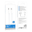 Szybki Kabel 60W USB Typ-C do Typ-C, 1 m, biały