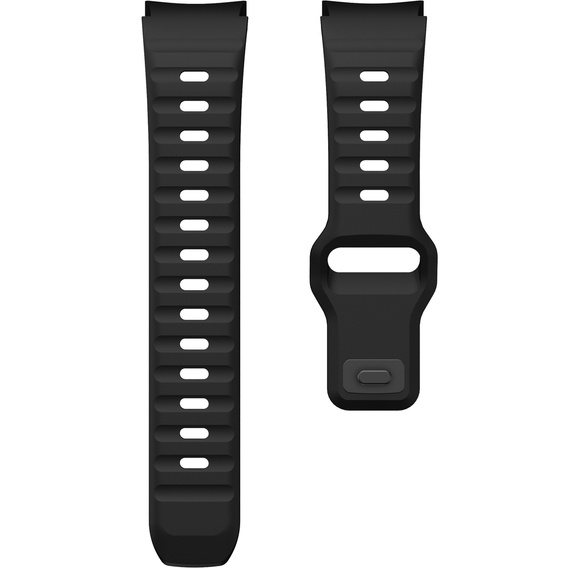 Pasek Silikonowy do Samsung Galaxy Watch 4/5/6/7/FE 40/42/43/44/45/46/47mm, Czarny
