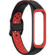 Pasek Silikonowy do Samsung Galaxy Fit 2 SM-R220, Czarny / Czerwony