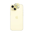 2x Szkło + szybka na aparat złota do iPhone 15, ERBORD Hartowane 3D