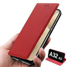 Skórzane Etui Wallet do Samsung Galaxy A32 5G, Burgundy