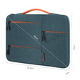 Haweel Zipper Briefcase na Laptopa 15 cali - Navy Blue