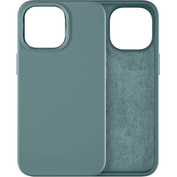 Etui do iPhone 14 Pro, Silicone Lite, zielone