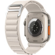 Pasek Nylonowy do Apple Watch 1/2/3/4/5/6/7/8/9/10/SE/Ultra/Ultra 2 42/44/45/46/49mm, Biały