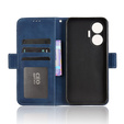 Etui z klapką do Xiaomi Poco F7, Card Slot, granatowe