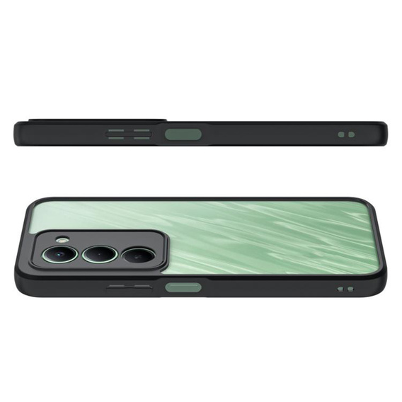 Etui do Xiaomi Redmi 15 5G / 4G, z ochroną aparatu, przezroczyste z czarną ramką