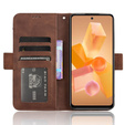 Etui z klapką do Infinix Hot 40i, Card Slot, brązowe