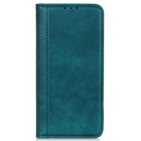 Etui z klapką do Motorola Edge 70, Split Leather, zielone