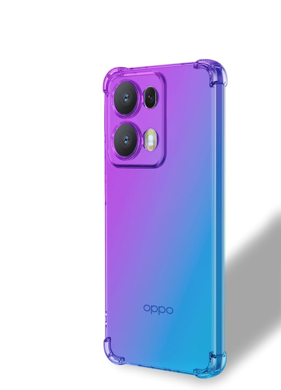 Etui Gradient Dropproof do Oppo Reno 13 Pro, Fioletowe / niebieskie