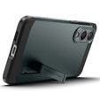 Etui Spigen do Samsung Galaxy S25 Edge, Tough Armor MagSafe, zielone + Szkło Hartowane 9H