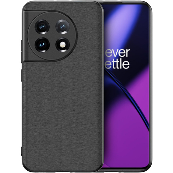 Etui skórzane do OnePlus 11 5G, Obudowa leather hybrid Case, Czarne