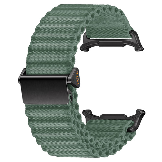 Pasek nylonowy do Samsung Galaxy Watch Ultra 47mm (2025 / 2024), Zielony