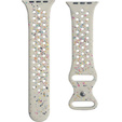 Pasek Silikonowy do Apple Watch 1/2/3/4/5/6/7/8/9/10/11/SE Ultra 1/2/3 42/44/45/46/49mm, Beżowy