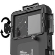 SHELLBOX 2nd gen I Uniwersalne Etui Wodoodporne na telefon z IPX8, czarne