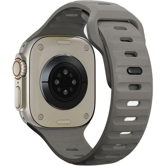 Pasek Silikonowy do Apple Watch 1/2/3/4/5/6/7/8/9/10/11/SE Ultra 1/2/3 42/44/45/46/49mm, Szary