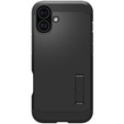 Etui Spigen do iPhone 16 Plus, Tough Armor Mag MagSafe, czarne + Szkło Hartowane 9H