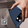 Etui z klapką do Samsung Galaxy S23 FE, Smart View Wallet, granatowe