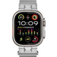 Bransoleta do Apple Watch 1/2/3/4/5/6/7/8/9/SE/ULTRA/ULTRA 2 42/44/45/49 MM, Srebrna