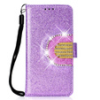 Etui z klapką do Huawei P Smart 2019 / Honor 10 Lite, Glitter Mirror Wallet, fioletowe