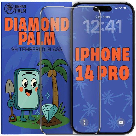 Szkło Hartowane Diamond Palm do iPhone 14 Pro