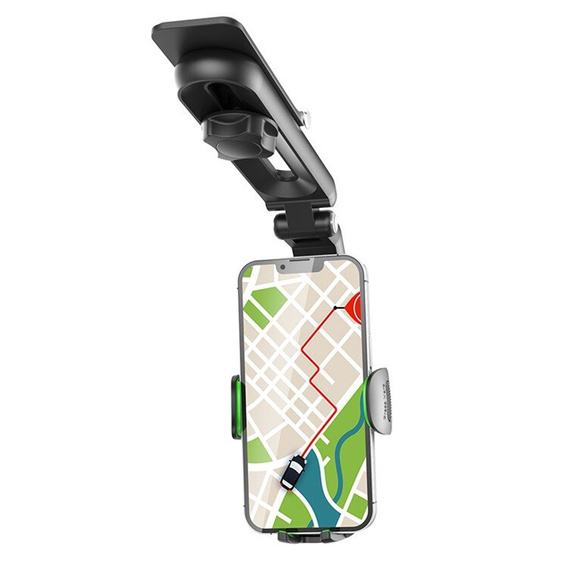 Uchwyt samochodowy na telefon na lusterko wsteczne z klipsem