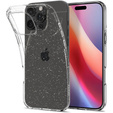 Etui Spigen do iPhone 16 Pro Max, Liquid Crystal, przezroczyste brokatowe + Szkło Hartowane 9H