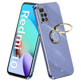 Etui do Xiaomi Redmi 10, Electro Ring, niebieskie