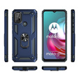 Etui pancerne do Motorola Moto G10/G30, Nox Case Ring, niebieskie