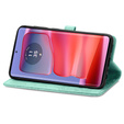 Etui z klapką do Motorola Edge 50 Pro, Mandala, zielone