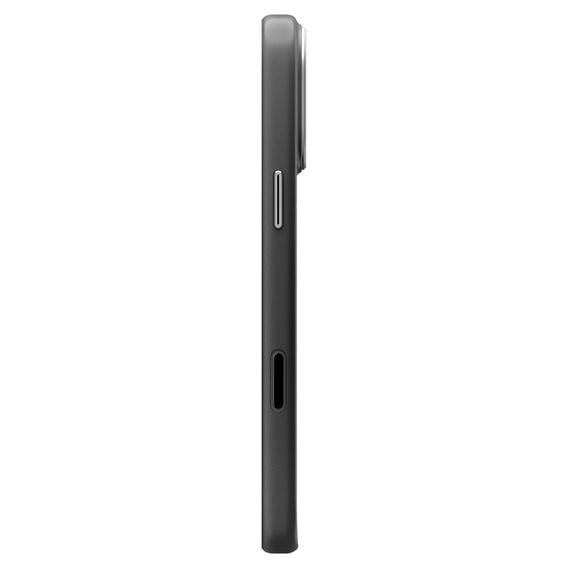 Etui Spigen do iPhone 17 Pro, Enzo Aramid MagSafe, carbon czarne / srebrne