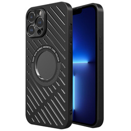 Etui R-JUST RJ57 do iPhone 13 Pro Max, pancerne, do MagSafe, czarne