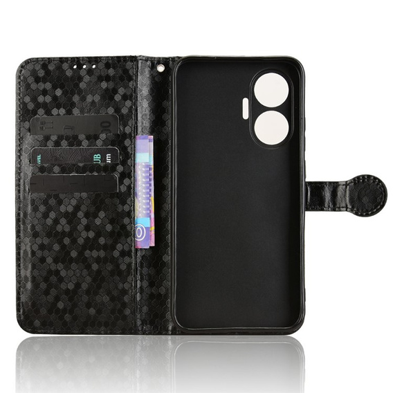 Skórzane etui Xiaomi Poco F7 z ochroną ekranu i zamknięciem magnetycznym