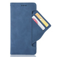 Etui z klapką do Oppo A94 5G/Reno5 Z, Card Slot, niebieskie